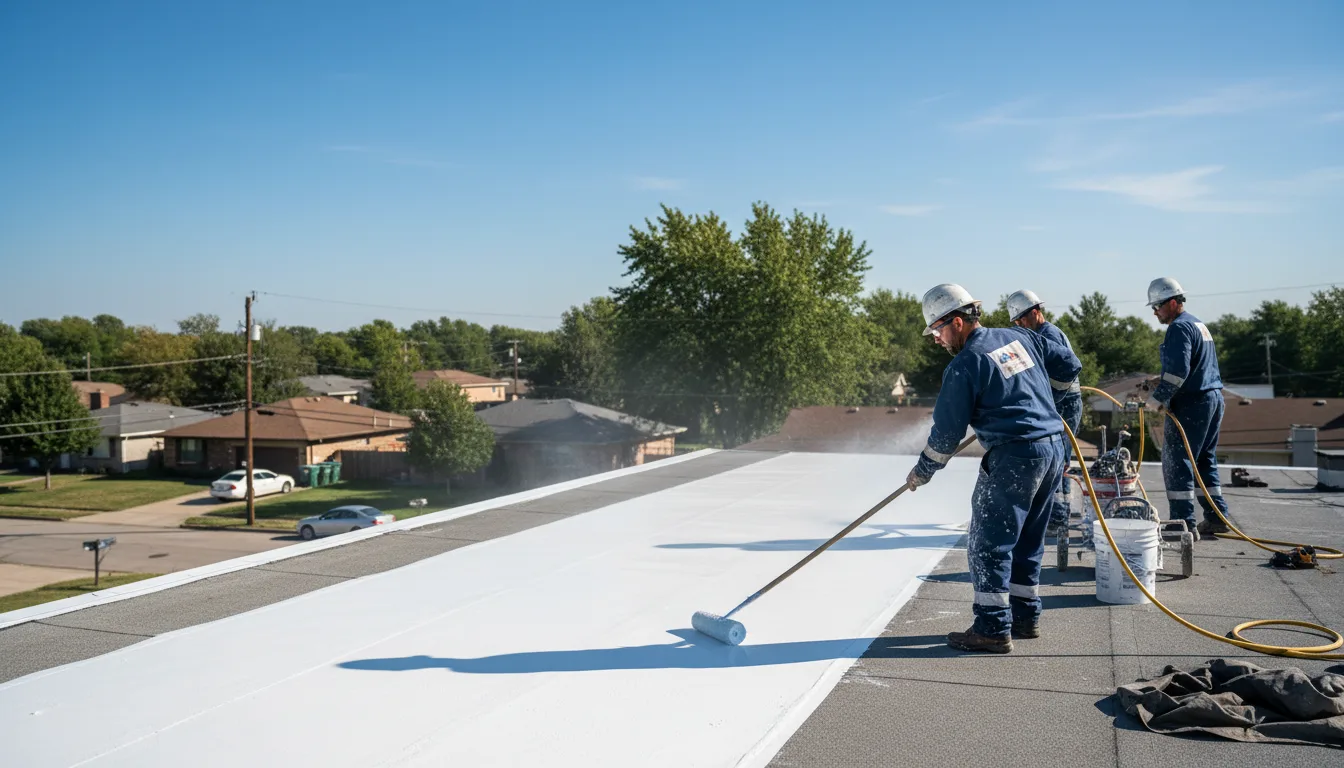 Commercial roof coating in Belleville, MI near me